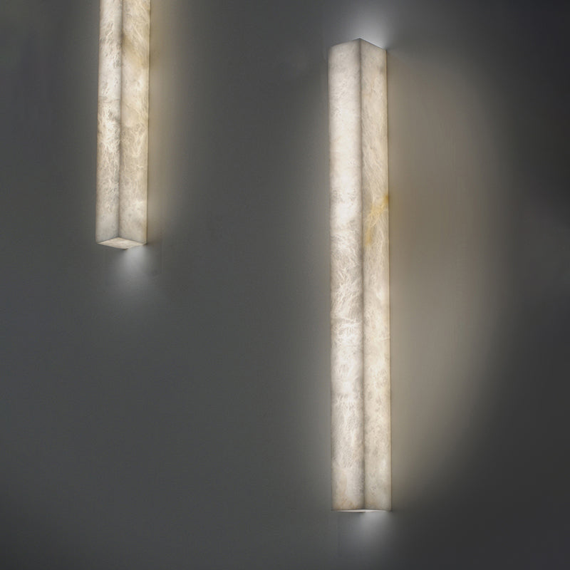 Rectangular Modern Alabaster Wall Light