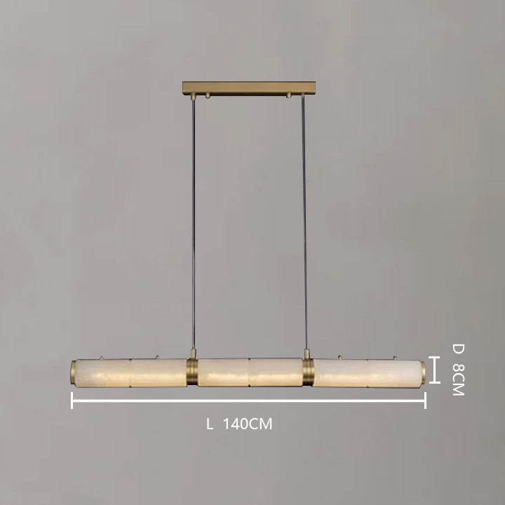 Alabaster Modern Linear Chandelier