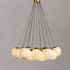 Alabaster Globe Art Pendant Light