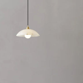 Alabaster Dome Pendant Light, Hanging Light For Living Room