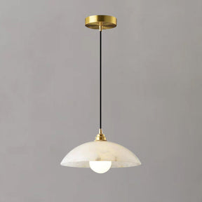 Alabaster Dome Pendant Light, Hanging Light For Living Room