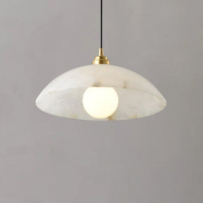 Alabaster Dome Pendant Light, Hanging Light For Living Room