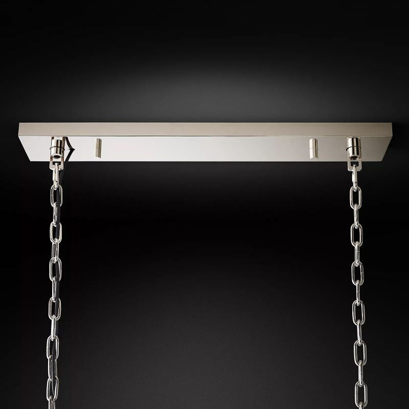 1920S Odeon Rectangular Chandelier 49"