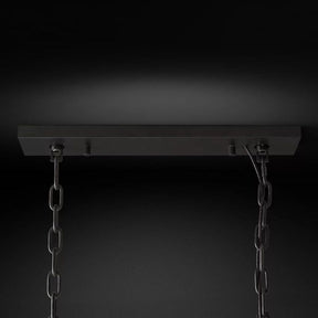 1920S Odeon Rectangular Chandelier 49"