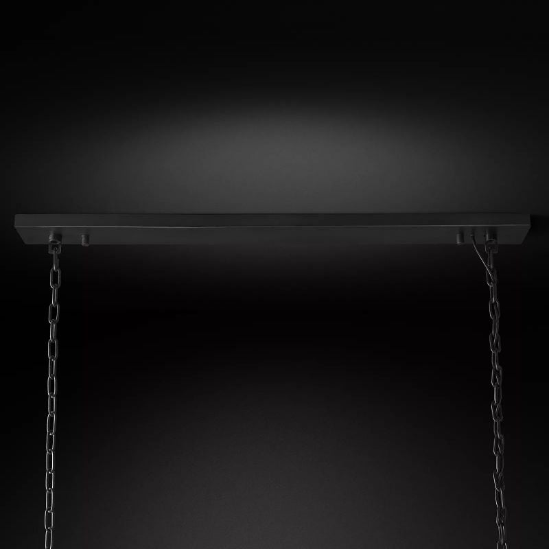 1920S Odeon Rectangular Chandelier 72"