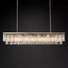 1920S Odeon Rectangular Chandelier 72"