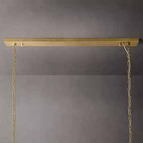 1920S Odeon Rectangular Chandelier 72"