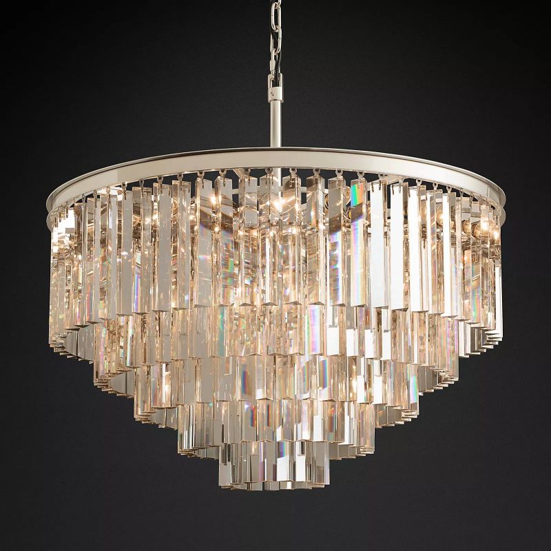 1920S Odeon Round Chandelier 32"