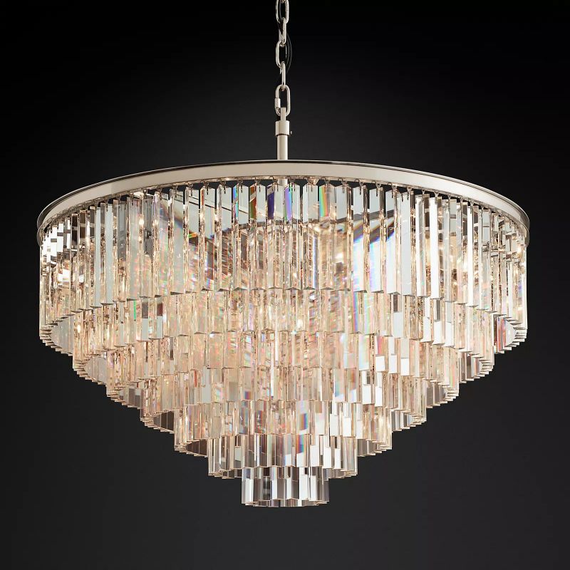 1920S Odeon Round Chandelier 44"