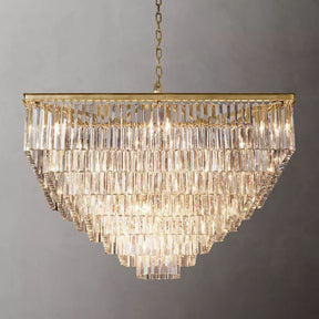 1920S Odeon Square Chandelier 47"