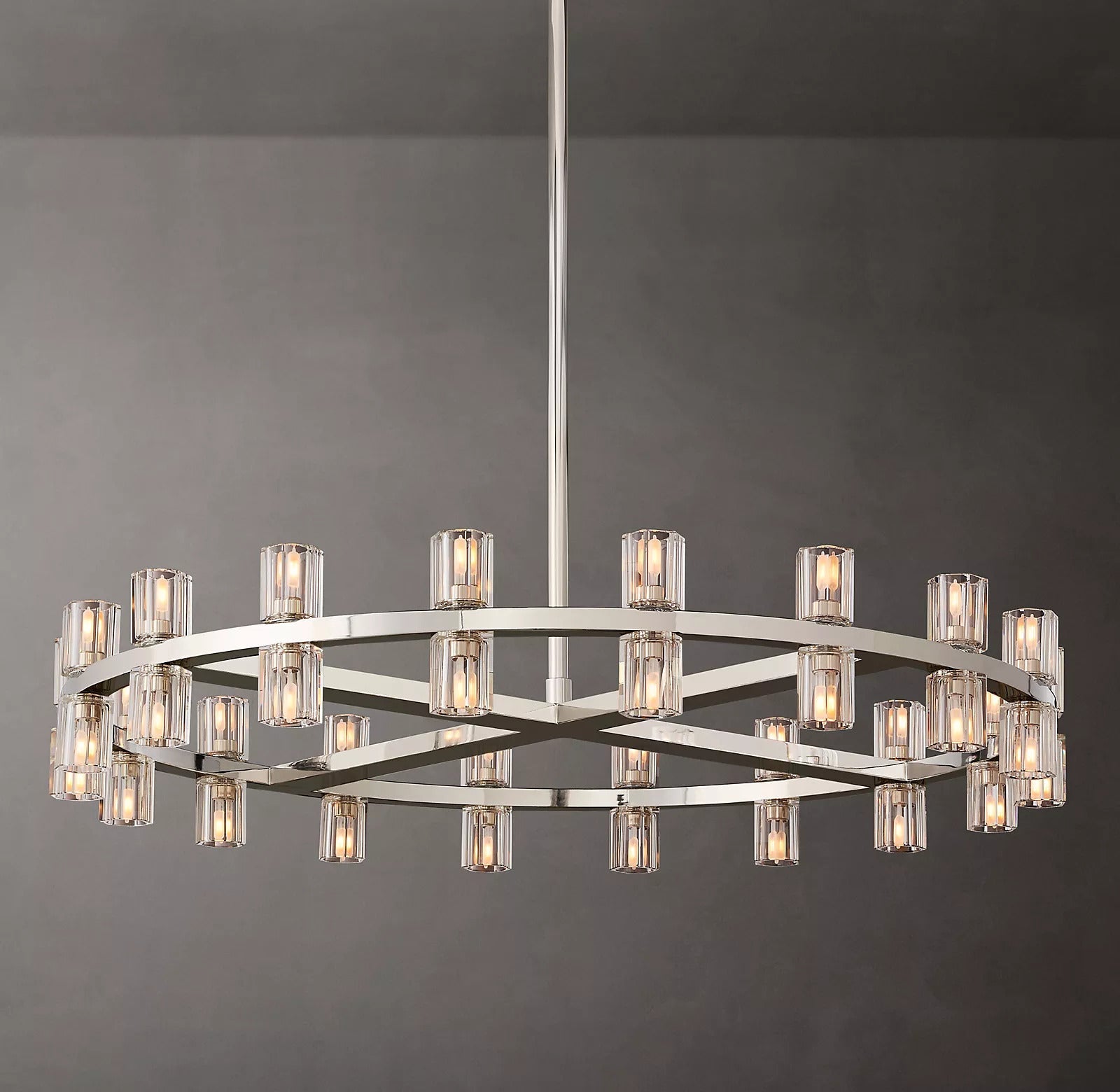 Akio Wine-Glass Round Chandelier 36"