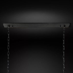 1920S Odeon Rectangular Chandelier 59"