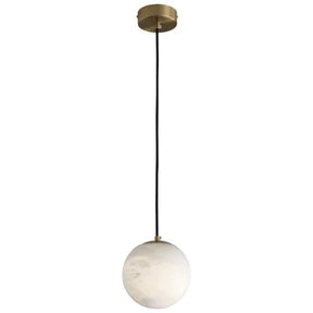 Alabaster Ball Pendant Light