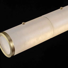 Alabaster Cylindrical Chandelier