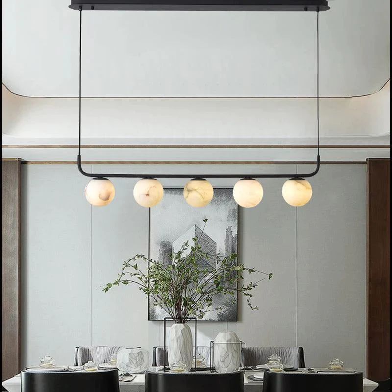 Alabaster Global Linear Pendant