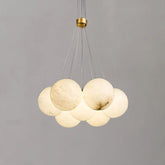 Alabaster Globe Art Pendant Light