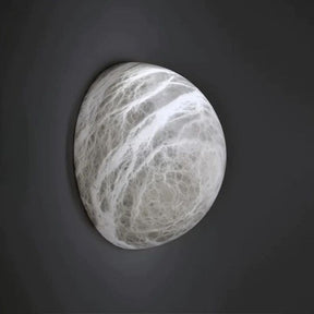 Alabaster Hemisphere Wall Sconce