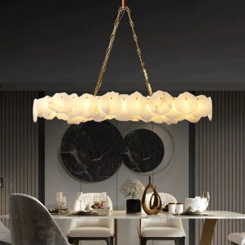 Alabaster Linear Chandelier (Chain)