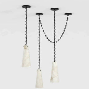 Alabaster Modern 3-Light Marble Chandelier