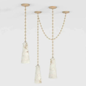 Alabaster Modern 3-Light Marble Chandelier