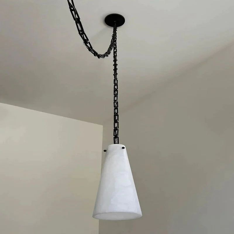 Alabaster Modern 5-Light Marble Chandelier