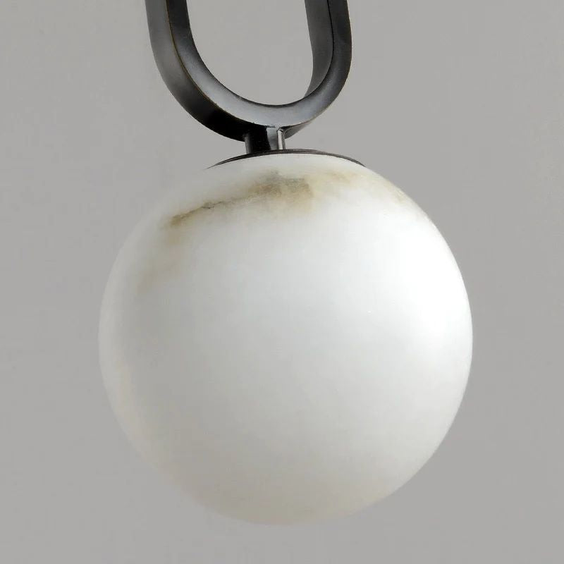 Alabaster Oval Ring Pendant