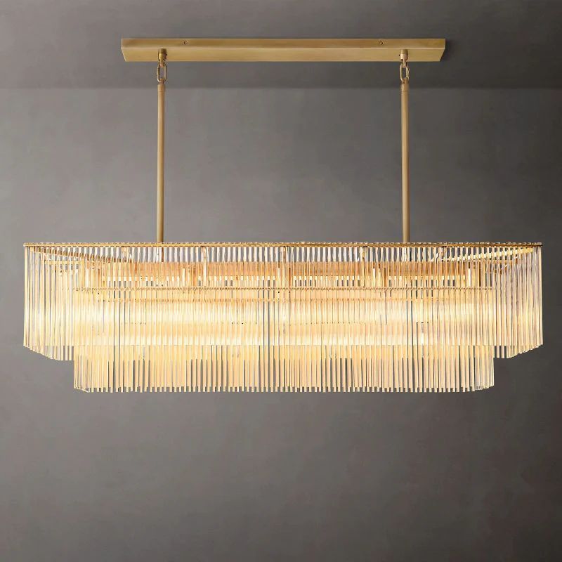 Amaro Rectangular Chandelier 54"