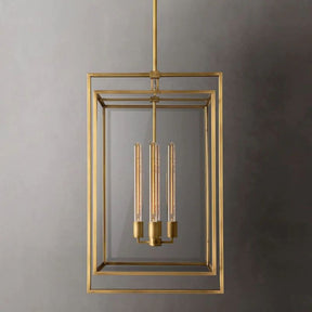 Bianca Glass Lantern Modern Pendant