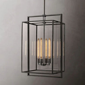 Bianca Glass Lantern Modern Pendant