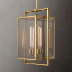 Bianca Glass Lantern Modern Pendant