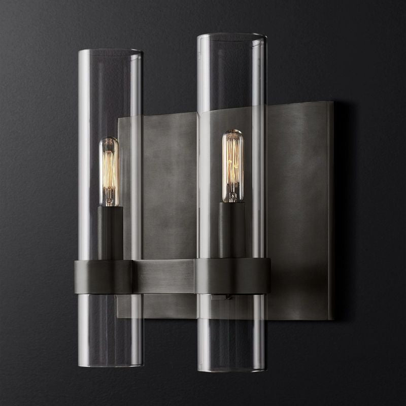 Felix Blown Glass Double Wall Sconce