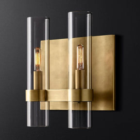 Felix Blown Glass Double Wall Sconce