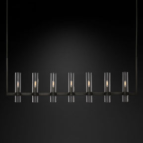 Felix Blown Glass Linear Chandelier 59"