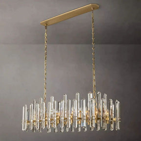 Natalia Prism Linear Chandelier 54"