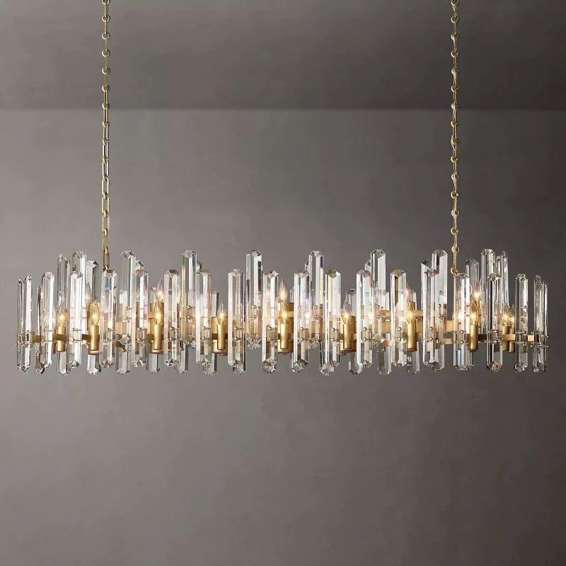 Natalia Prism Linear Chandelier 72"