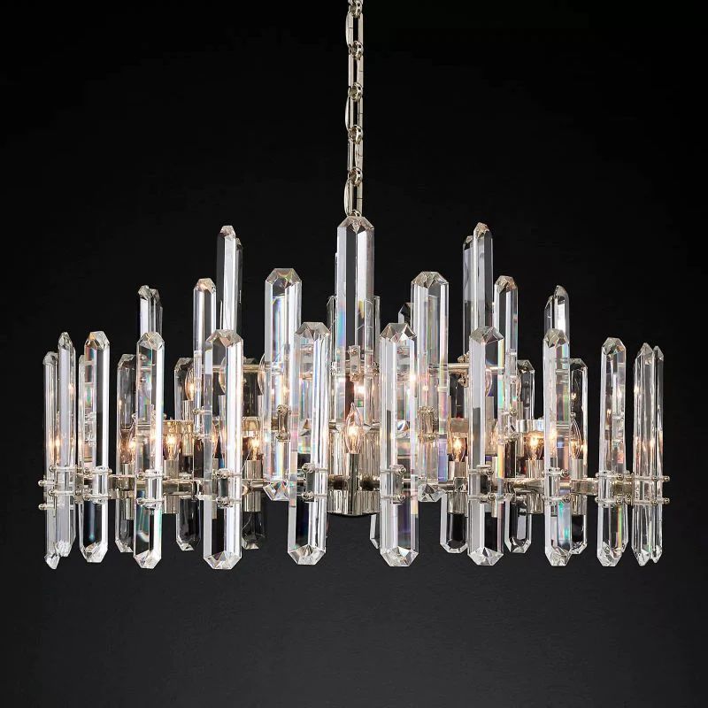 Natalia Prism Round Chandelier 36"