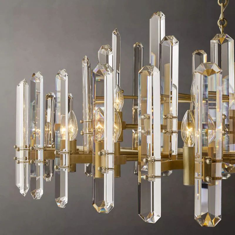 Natalia Prism Round Chandelier 48"