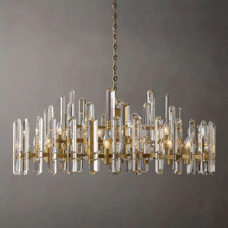 Natalia Prism Round Chandelier 48"