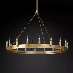 Camina Vintage Candelabra Round Chandelier