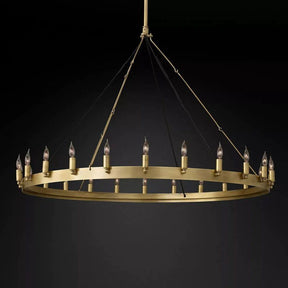 Camina Vintage Candelabra Round Chandelier