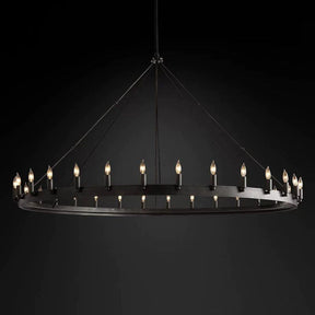 Camina Vintage Candelabra Round Chandelier