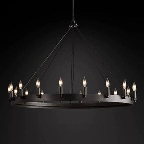 Camina Vintage Candelabra Round Chandelier