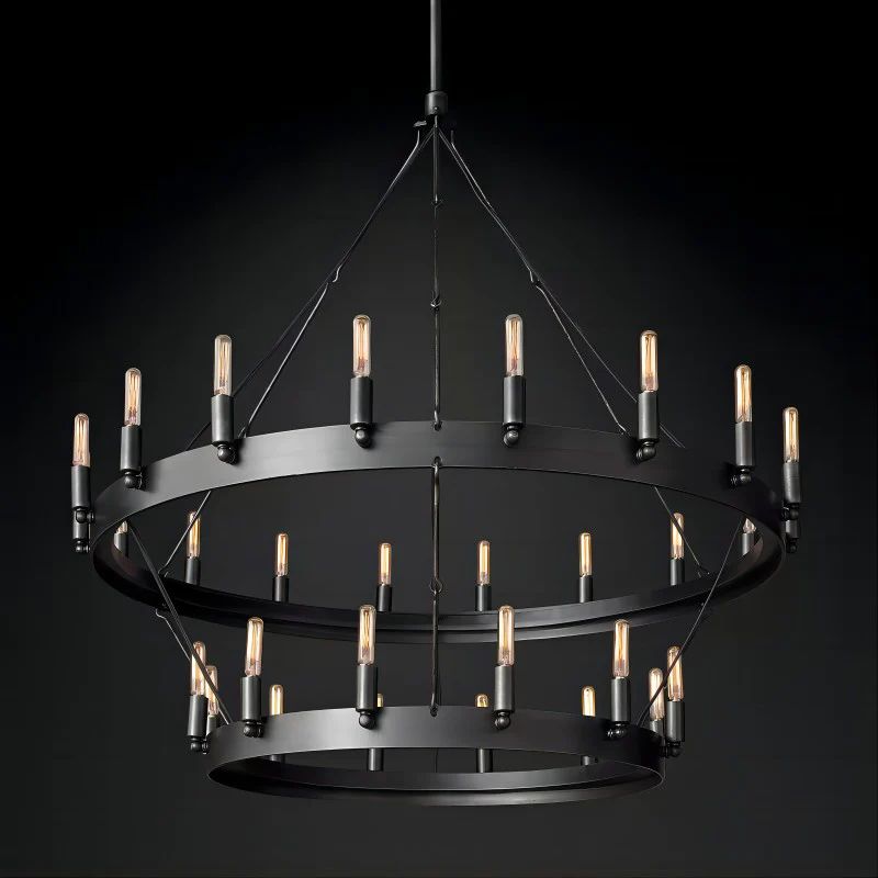 Camina Vintage Filament 2-Tier Chandelier