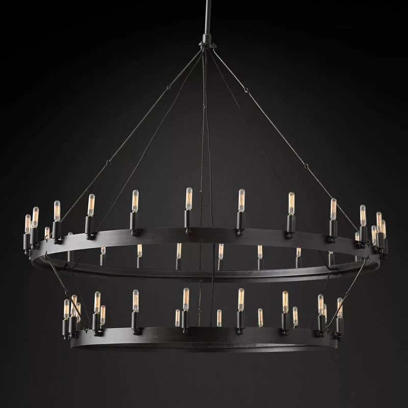 Camina Vintage Filament 2-Tier Chandelier