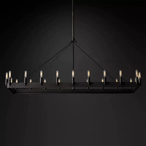 Camina Vintage Filament Rectangular Chandelier