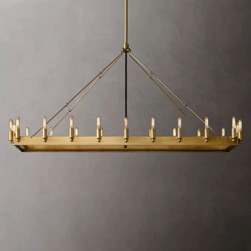 Camina Vintage Filament Rectangular Chandelier