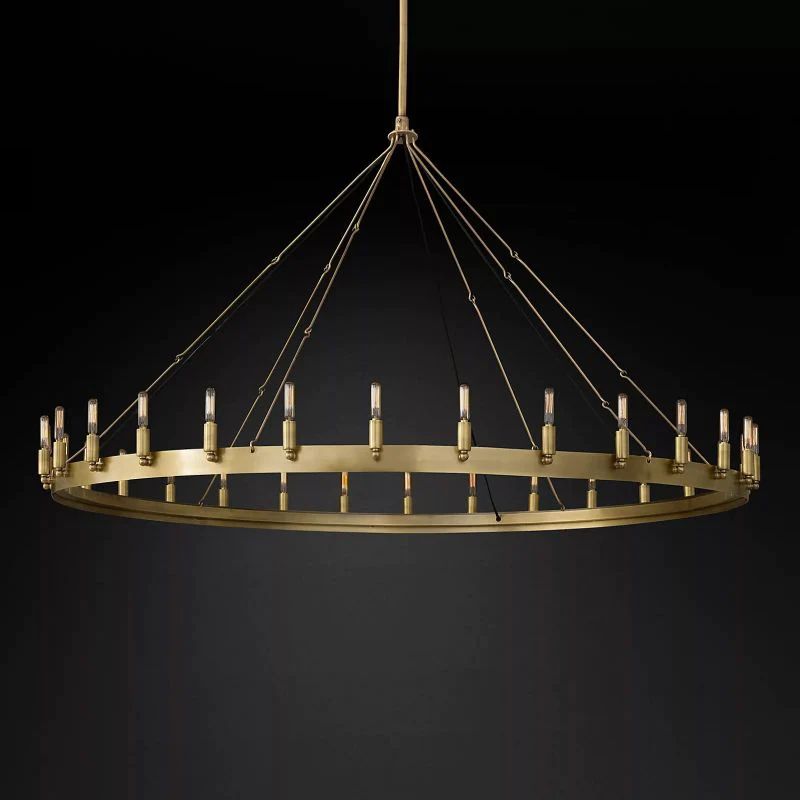 Camina Vintage Filament Round Chandelier