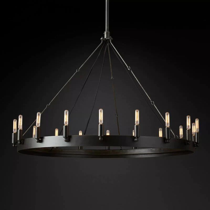 Camina Vintage Filament Round Chandelier