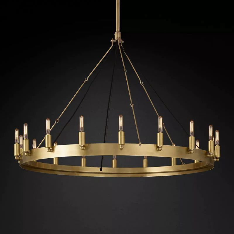 Camina Vintage Filament Round Chandelier