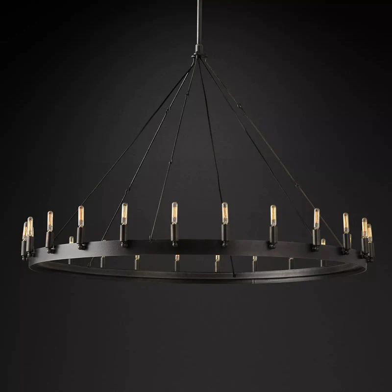 Camina Vintage Filament Round Chandelier